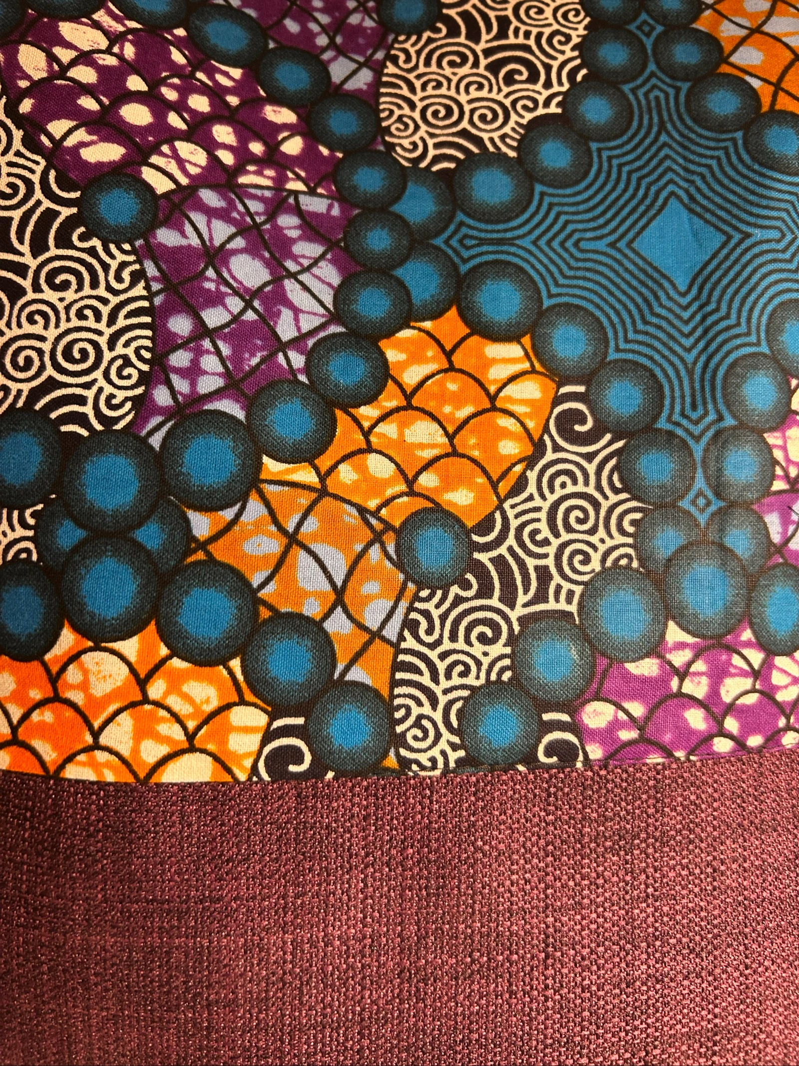 Saco de compras em tecido wax – Bolsa feita à mão – Saco feminino único – Saco africano – photo 3